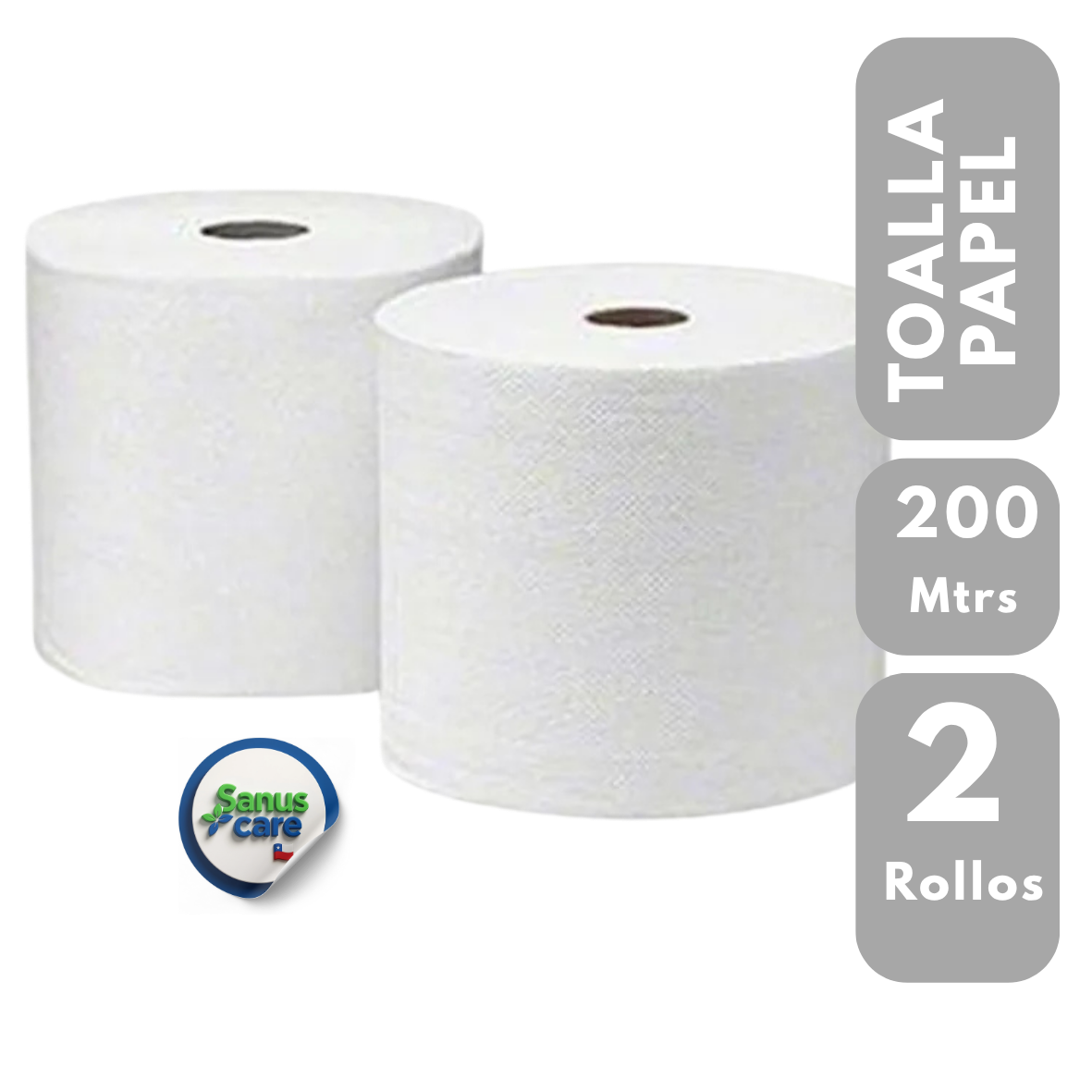 TOALLA PAPEL PACK 2 UNIDADES 200 Mtrs