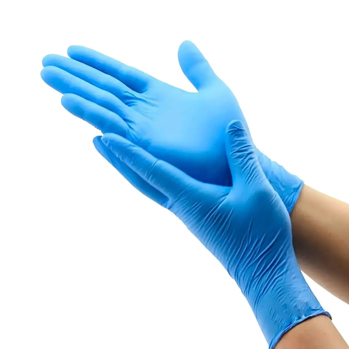 Guantes De Nitrilo Color Azul (caja 100 Unid)