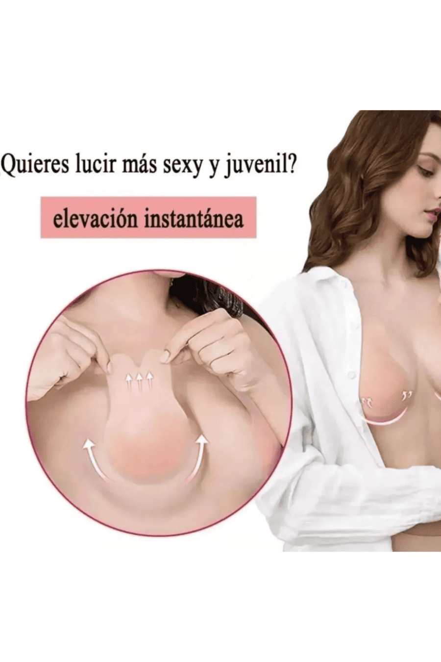 CUBRE PEZÓN LEVANTA BUSTO DE SILICÓN CONEJO