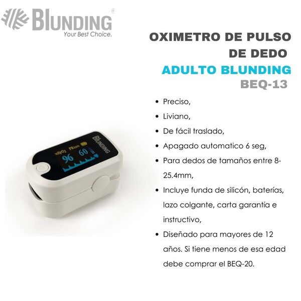 OXIMETRO DE PULSO DE DEDO