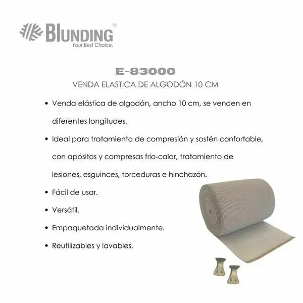 VENDA ELASTICA DE ALGODÓN