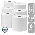 TOALLA PAPEL PREPICADA PACK 6 UNIDADES 150 Mtrs