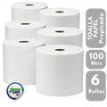 TOALLA PAPEL PREPICADA PACK 6 UNIDADES 100 Mtrs